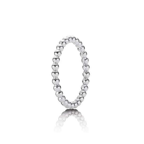 Pandora Silver Beaded Eternity Ring - Picture 1 of 2